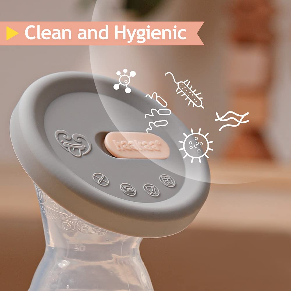 haakaa Manual Breast Pump for Breastfeeding 4oz/100ml - Image 4
